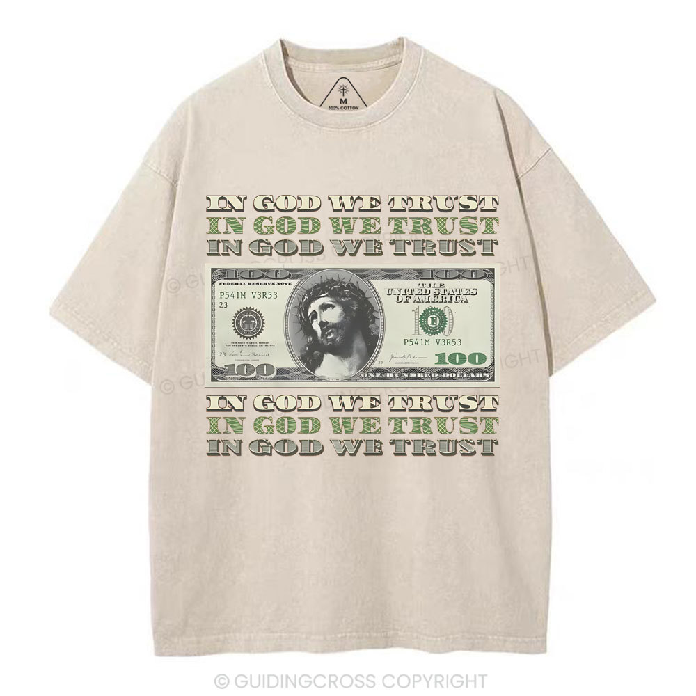 In God We Trust Christian Washed T-Shirt