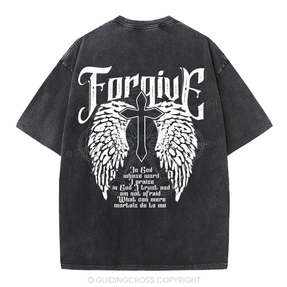 In God Whose Word I Praise Christian Washed T-Shirt