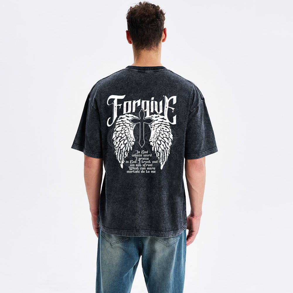 In God Whose Word I Praise Christian Washed T-Shirt