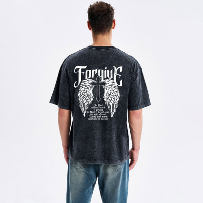 In God Whose Word I Praise Christian Washed T-Shirt