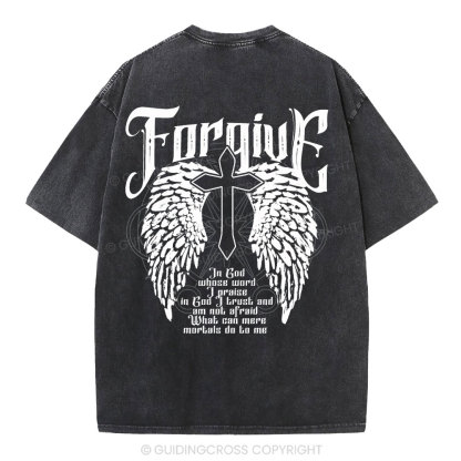 In God Whose Word I Praise Christian Washed T-Shirt