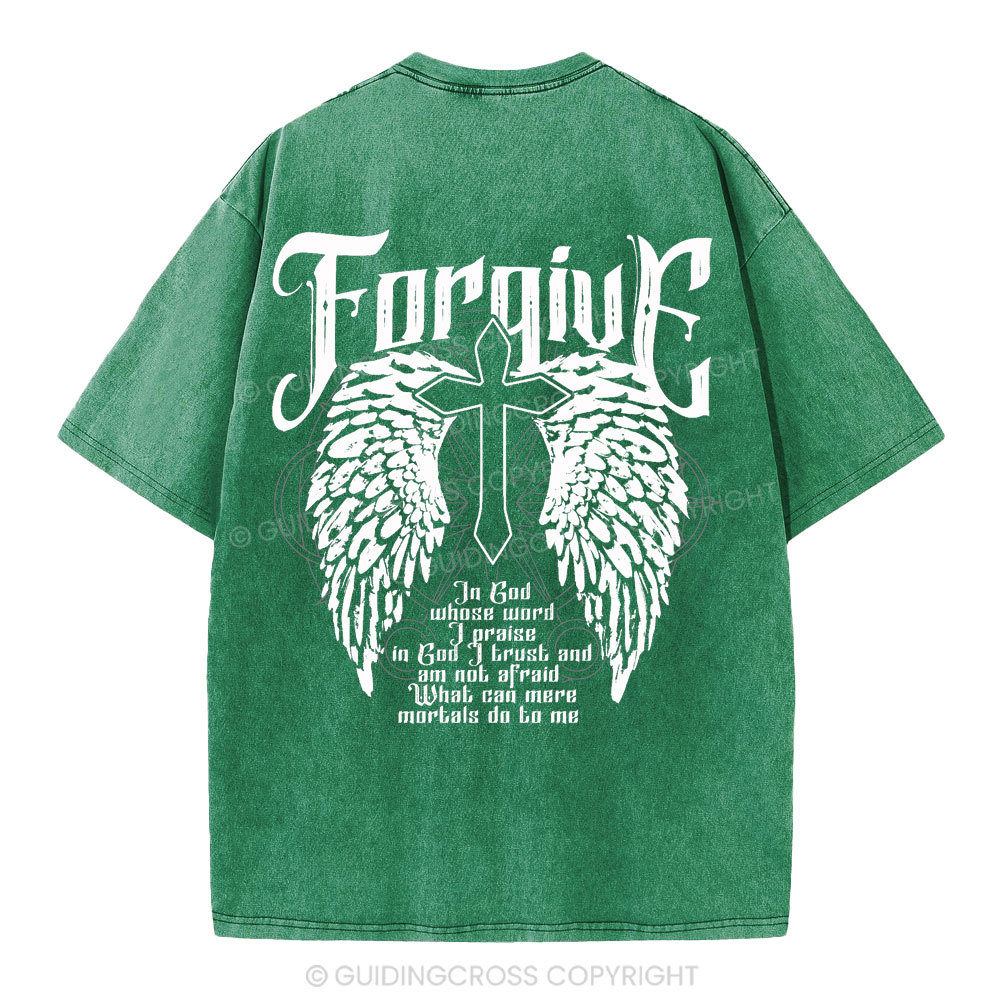 In God Whose Word I Praise Christian Washed T-Shirt