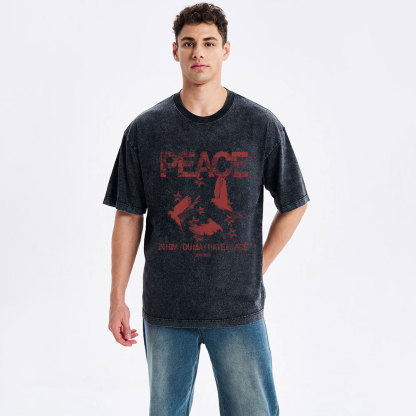 In Him You May Have Peace Christian Washed T-Shirt
