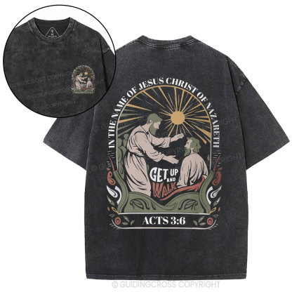 In The Name Of Jesus Christ Of Nazareth  Christian Washed T-Shirt