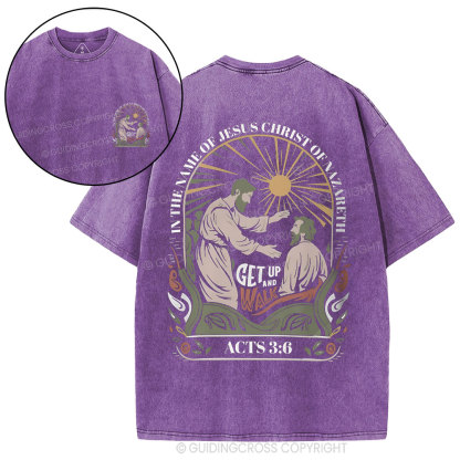 In The Name Of Jesus Christ Of Nazareth  Christian Washed T-Shirt