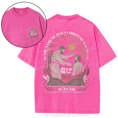 In The Name Of Jesus Christ Of Nazareth  Christian Washed T-Shirt