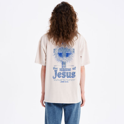 In The Name Of Jesus Christian Washed T-Shirt