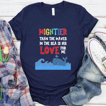 In The Sea His Love For Me Christian T-Shirt