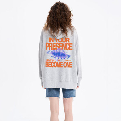 In Your Presence Heaven And Earth Become One Christian Classic Hoodie