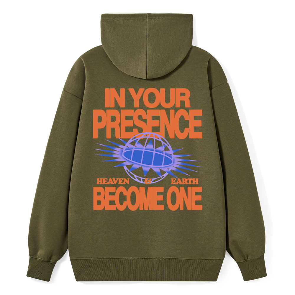 In Your Presence Heaven And Earth Become One Christian Classic Hoodie