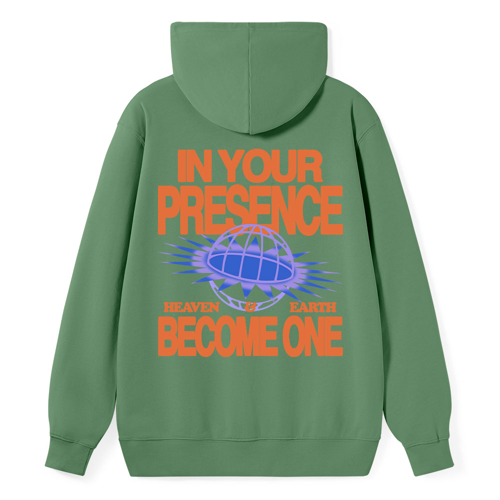 In Your Presence Heaven And Earth Become One Christian Classic Hoodie