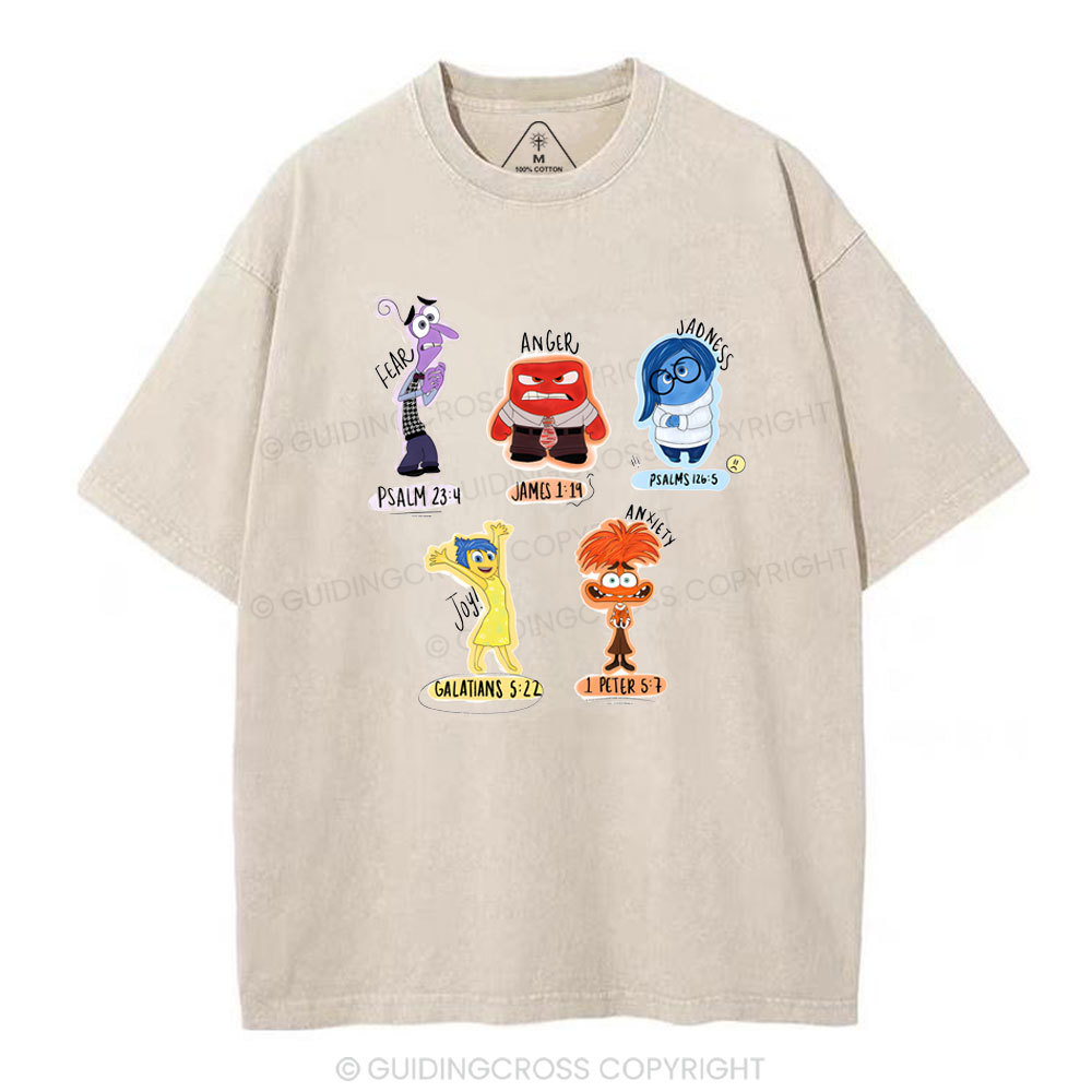 Inside Out Words Christian Washed T-Shirt