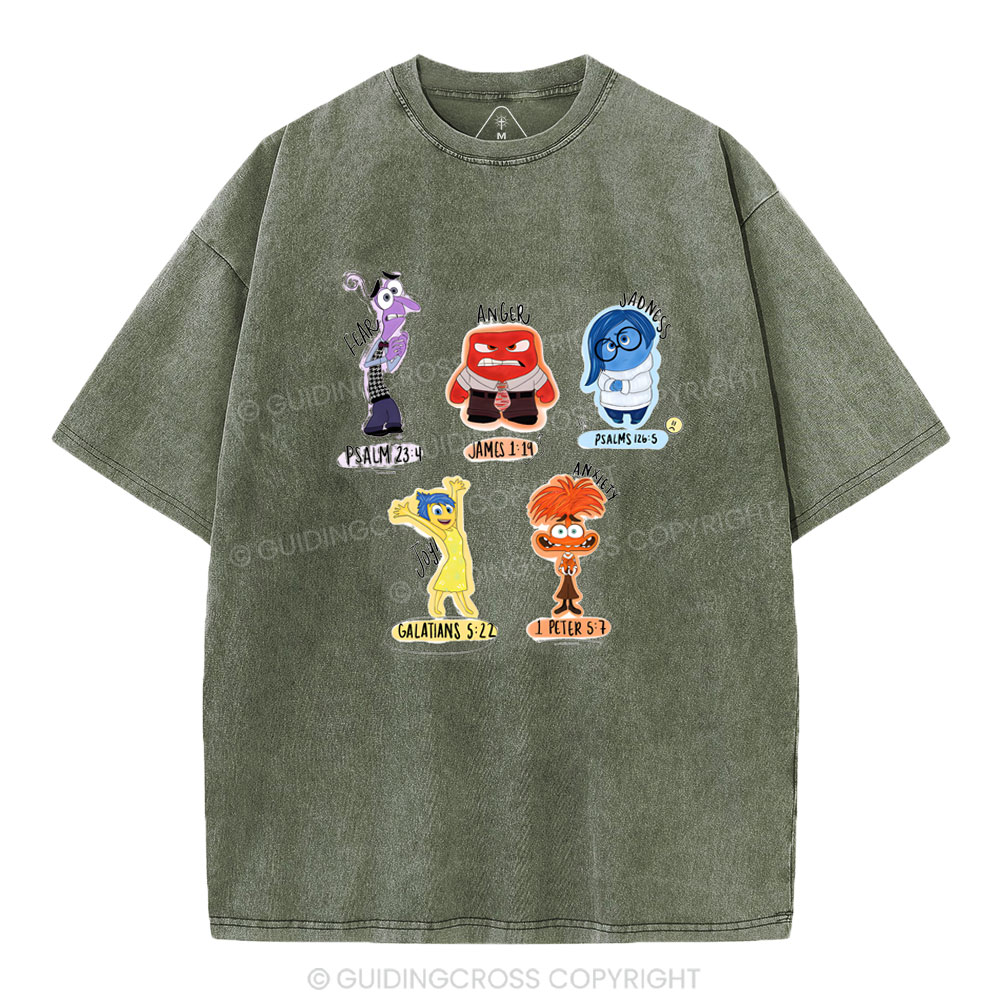 Inside Out Words Christian Washed T-Shirt