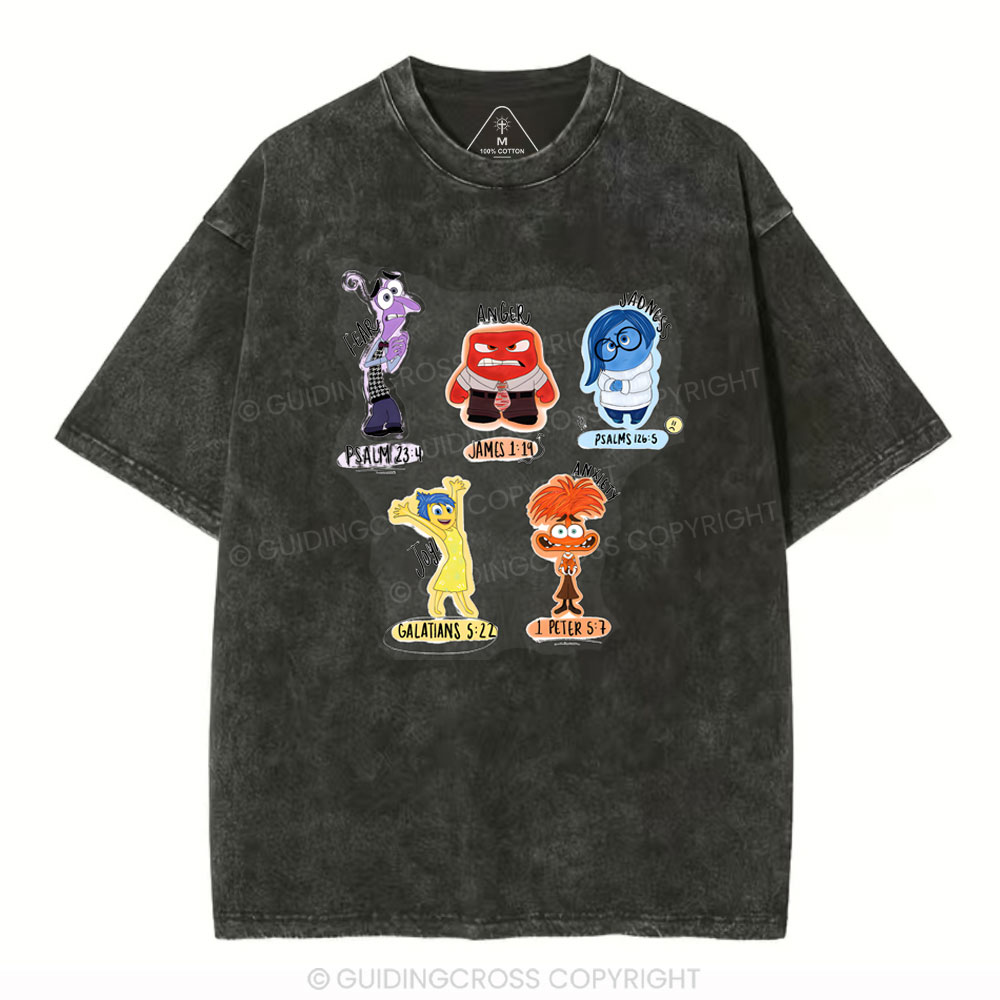 Inside Out Words Christian Washed T-Shirt