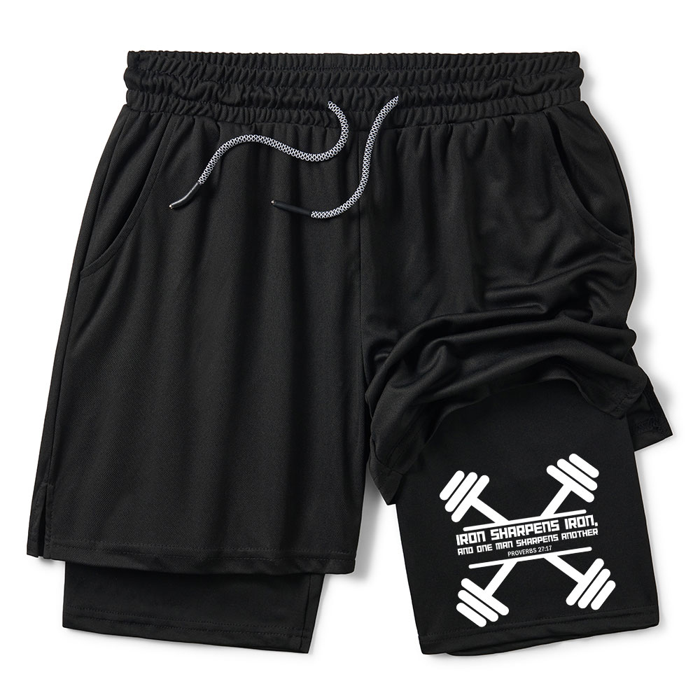 Iron Sharpens Christian Performance Shorts