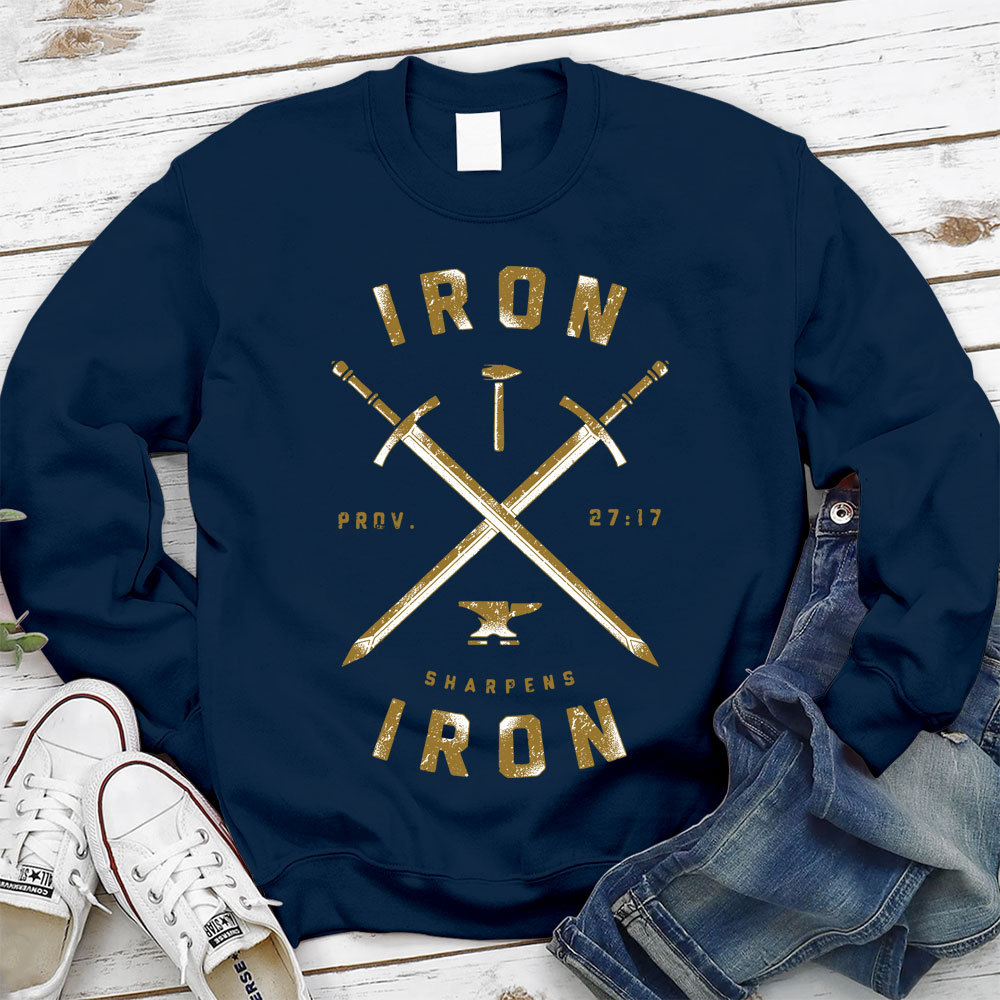 Iron Sharpens Iron Christian Sweatshirt