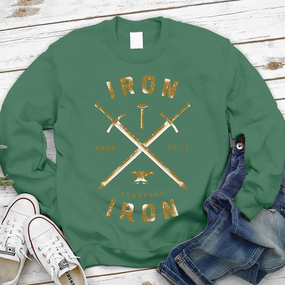 Iron Sharpens Iron Christian Sweatshirt