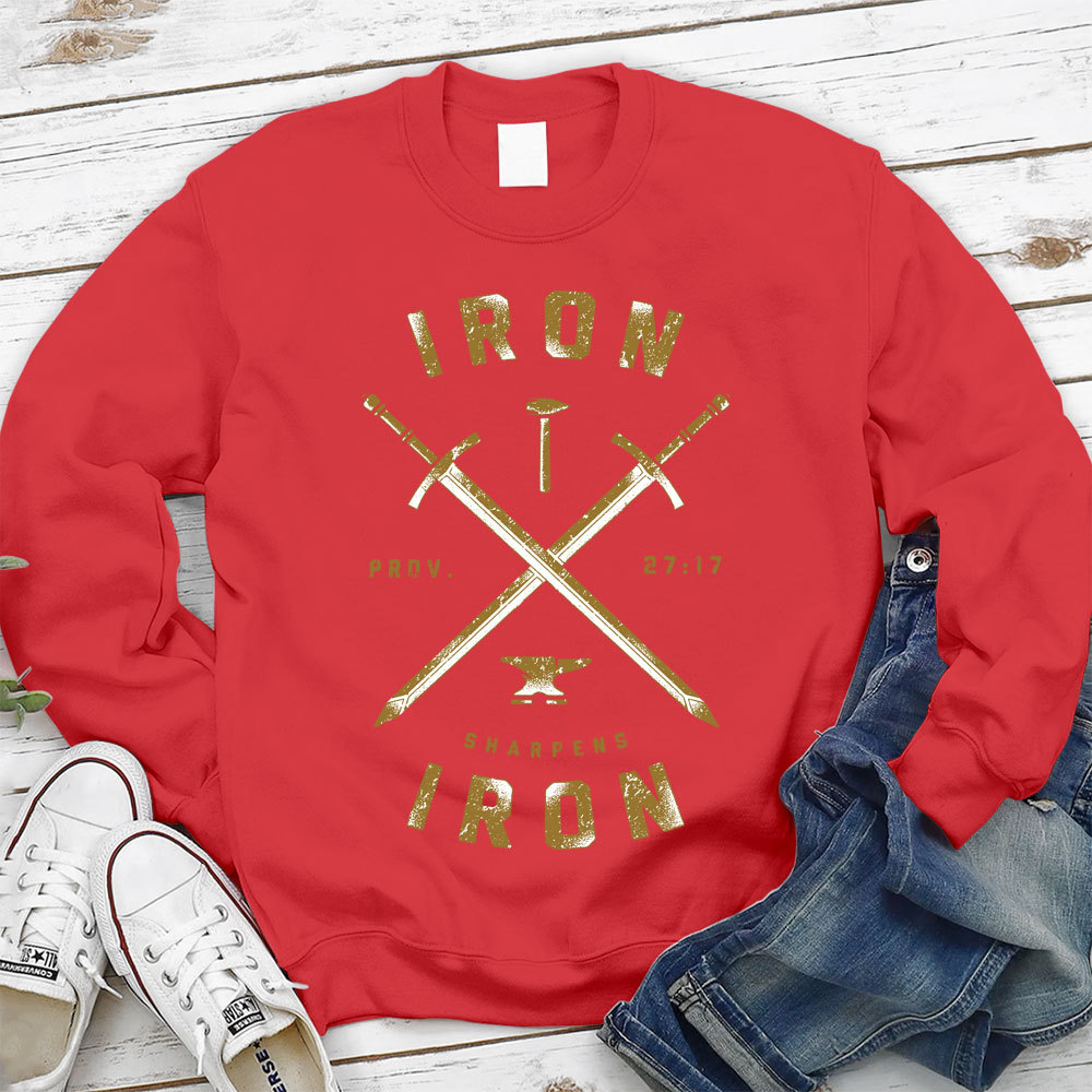 Iron Sharpens Iron Christian Sweatshirt