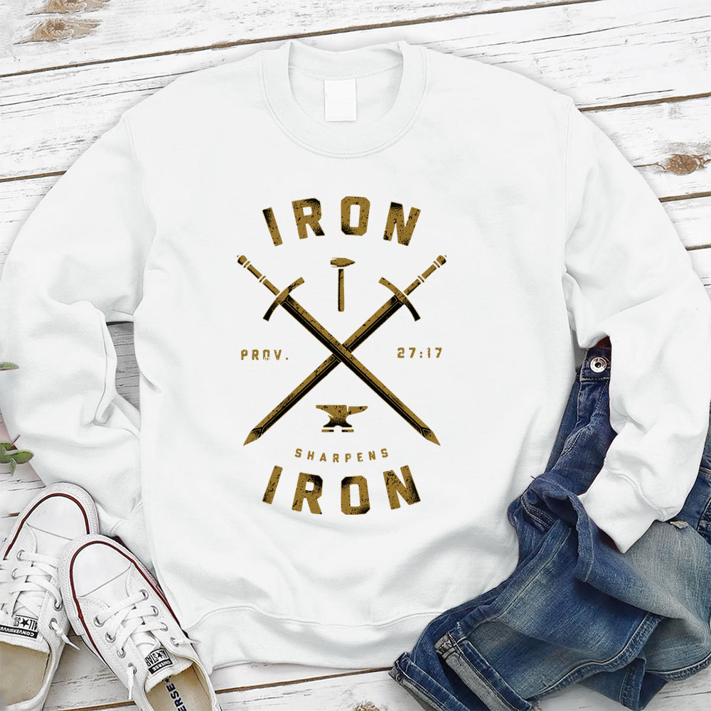 Iron Sharpens Iron Christian Sweatshirt