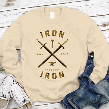 Iron Sharpens Iron Christian Sweatshirt