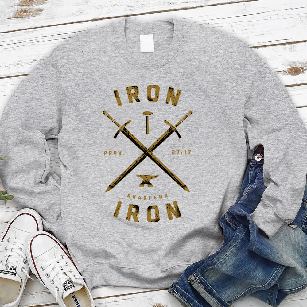 Iron Sharpens Iron Christian Sweatshirt