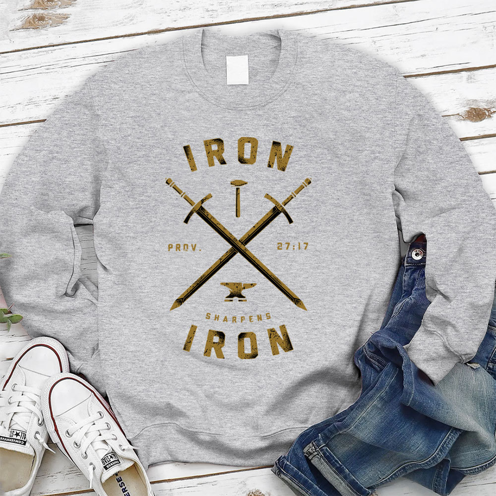 Iron Sharpens Iron Christian Sweatshirt