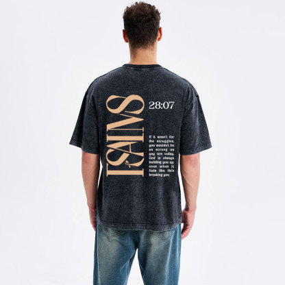 Isaiah 28  Christian Washed T-Shirt