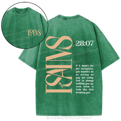 Isaiah 28  Christian Washed T-Shirt