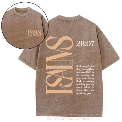 Isaiah 28  Christian Washed T-Shirt