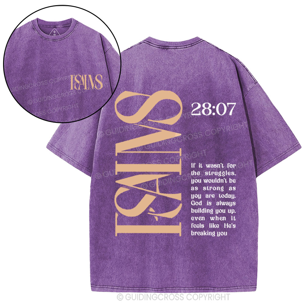 Isaiah 28  Christian Washed T-Shirt