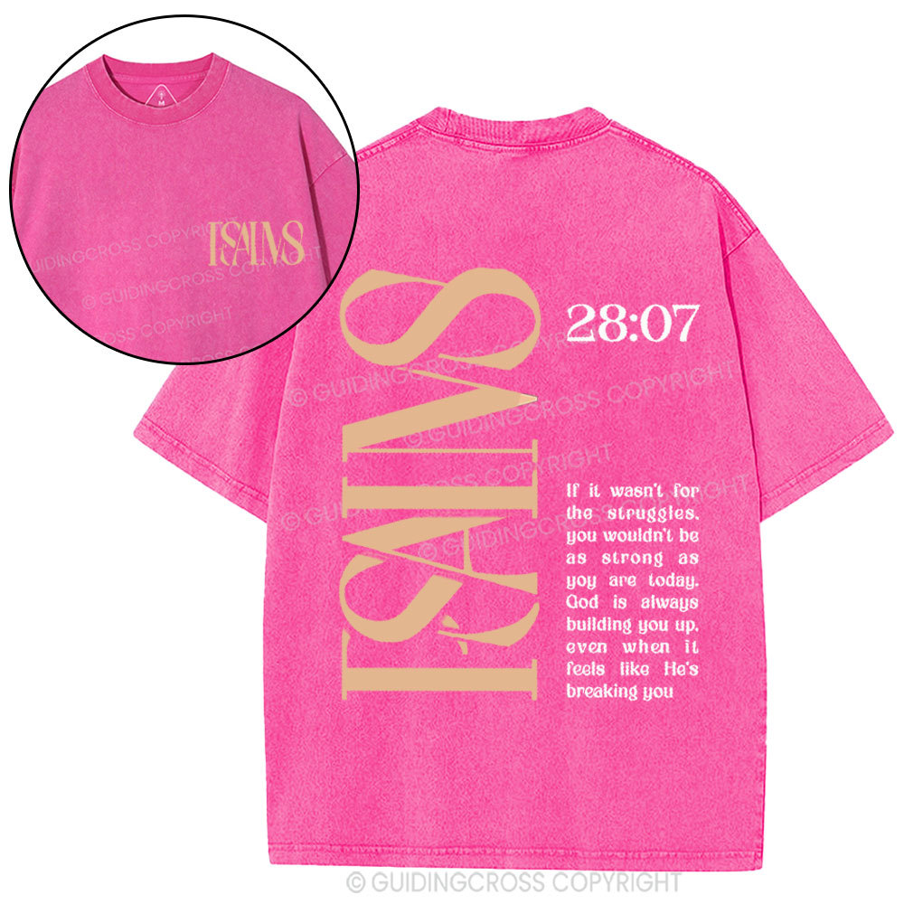 Isaiah 28  Christian Washed T-Shirt