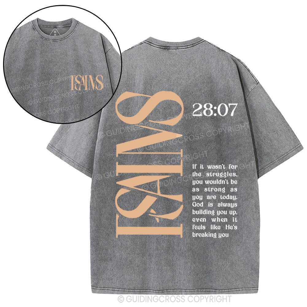Isaiah 28  Christian Washed T-Shirt