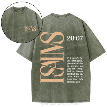 Isaiah 28  Christian Washed T-Shirt