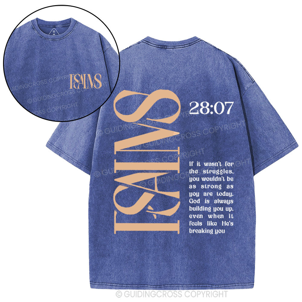 Isaiah 28  Christian Washed T-Shirt