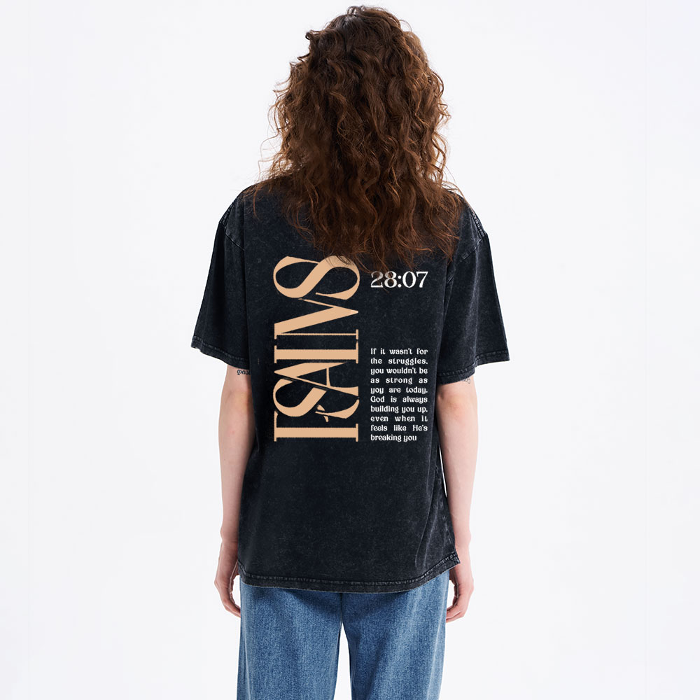 Isaiah 28  Christian Washed T-Shirt