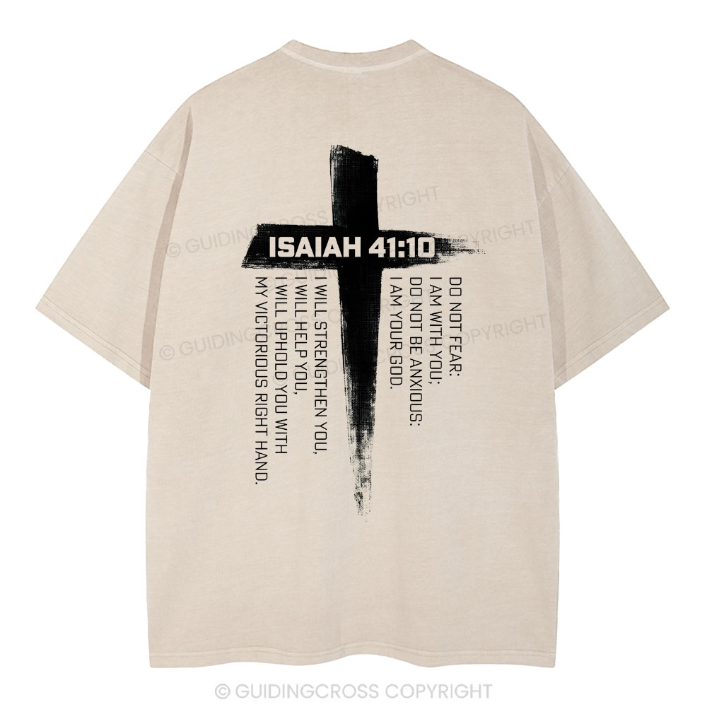 Isaiah 41 Christian Washed T-Shirt