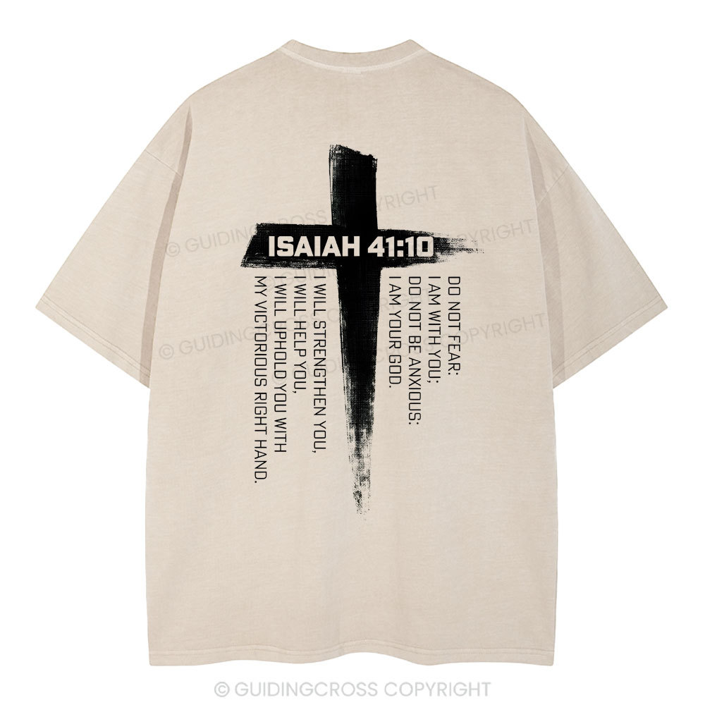 Isaiah 41 Christian Washed T-Shirt