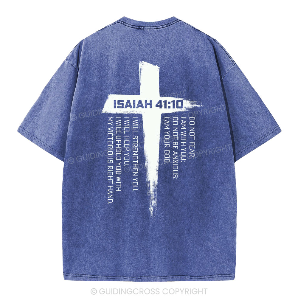 Isaiah 41 Christian Washed T-Shirt
