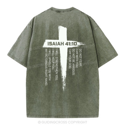 Isaiah 41 Christian Washed T-Shirt