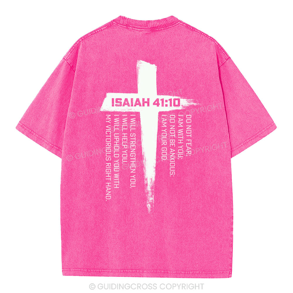 Isaiah 41 Christian Washed T-Shirt