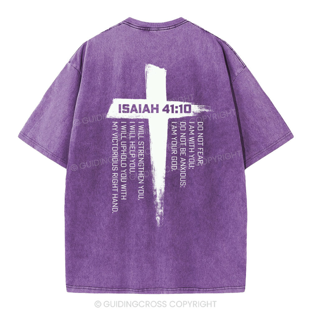 Isaiah 41 Christian Washed T-Shirt