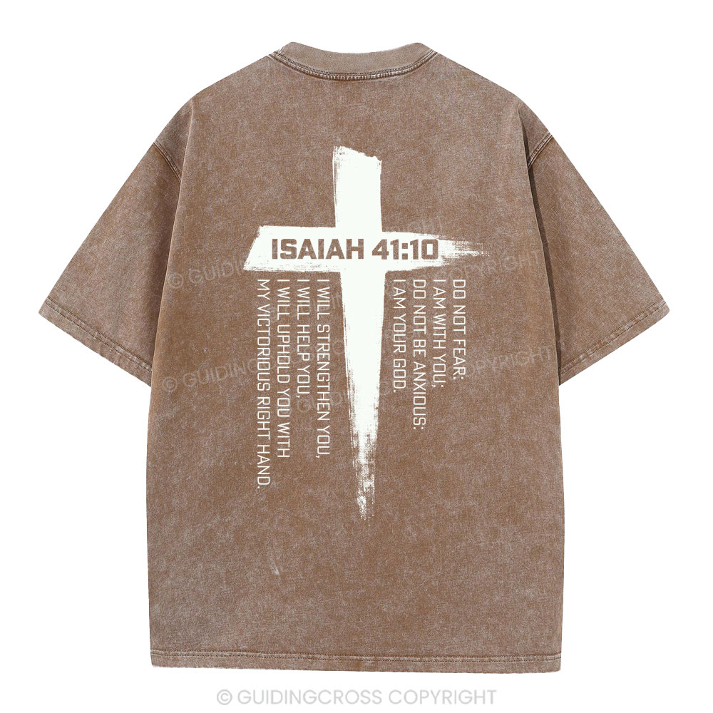 Isaiah 41 Christian Washed T-Shirt