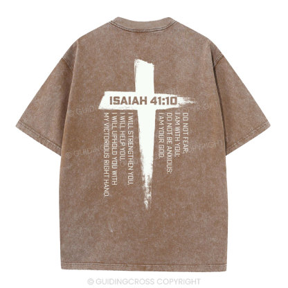 Isaiah 41 Christian Washed T-Shirt