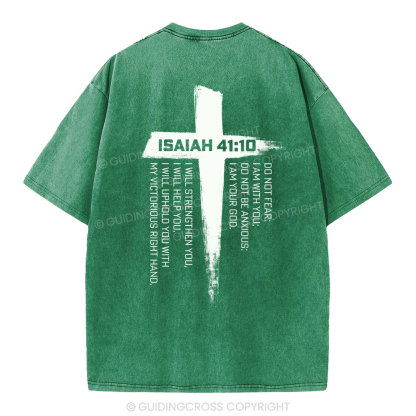 Isaiah 41 Christian Washed T-Shirt