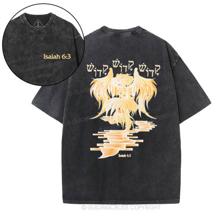 Isaiah-6：3 Christian Washed T-Shirt