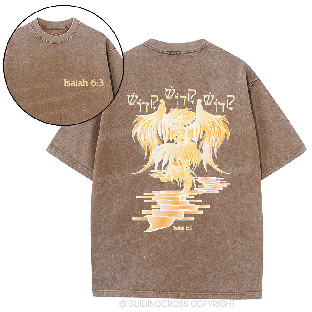 Isaiah-6：3 Christian Washed T-Shirt