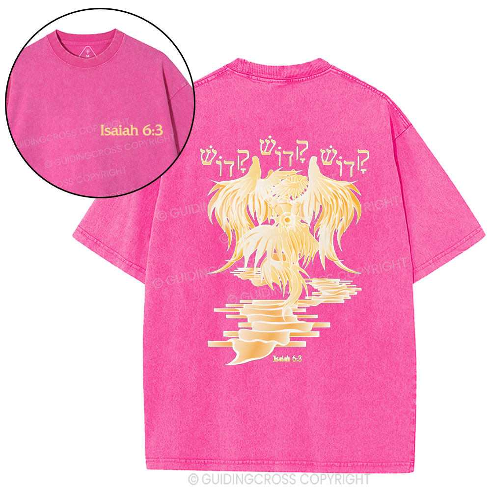 Isaiah-6：3 Christian Washed T-Shirt