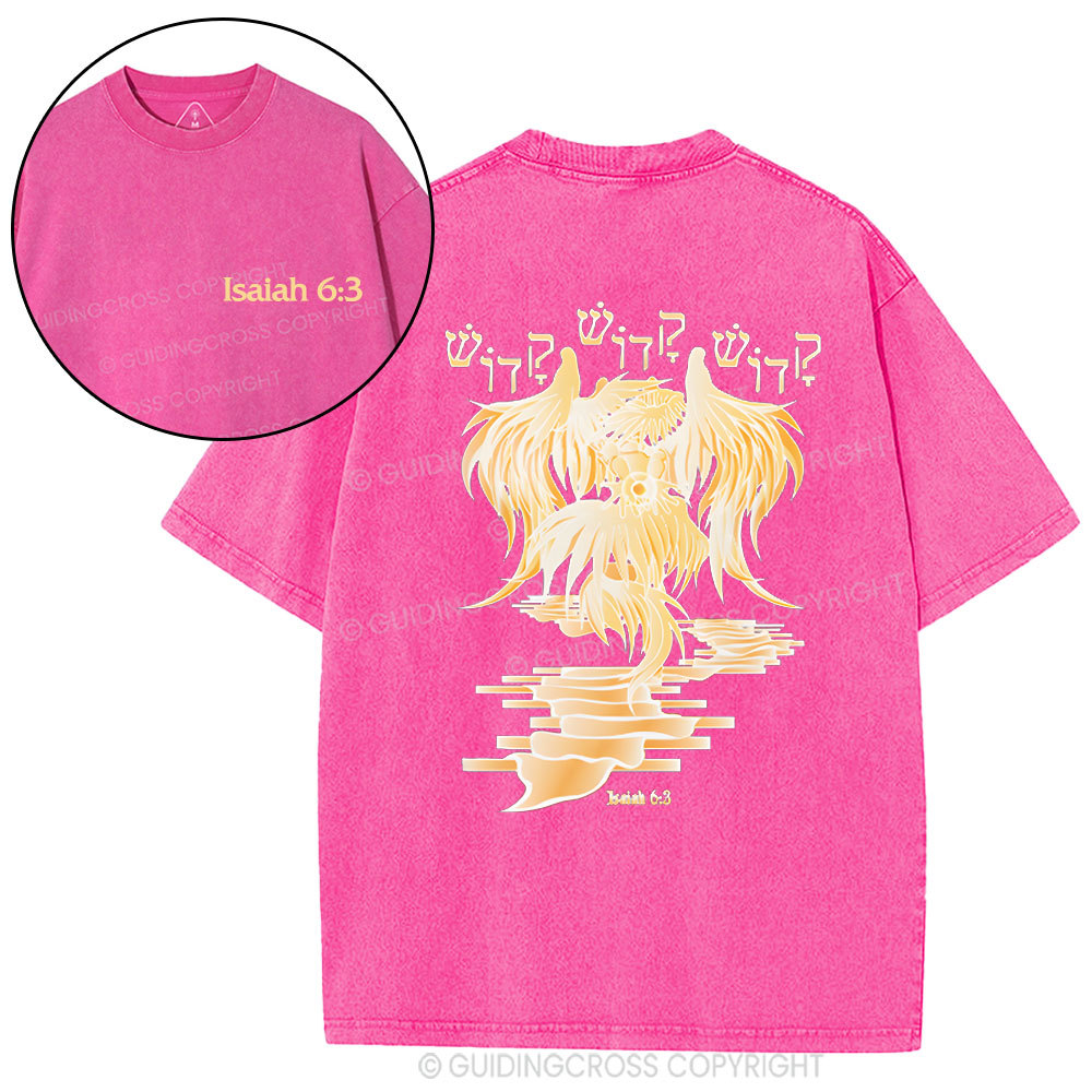 Isaiah-6：3 Christian Washed T-Shirt