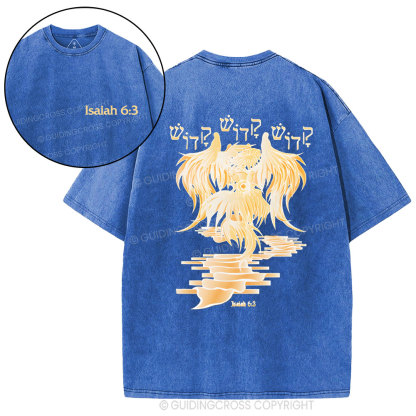 Isaiah-6：3 Christian Washed T-Shirt