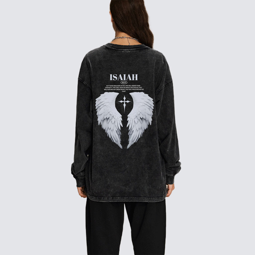 Isaiah Washed Long Sleeve T-Shirt